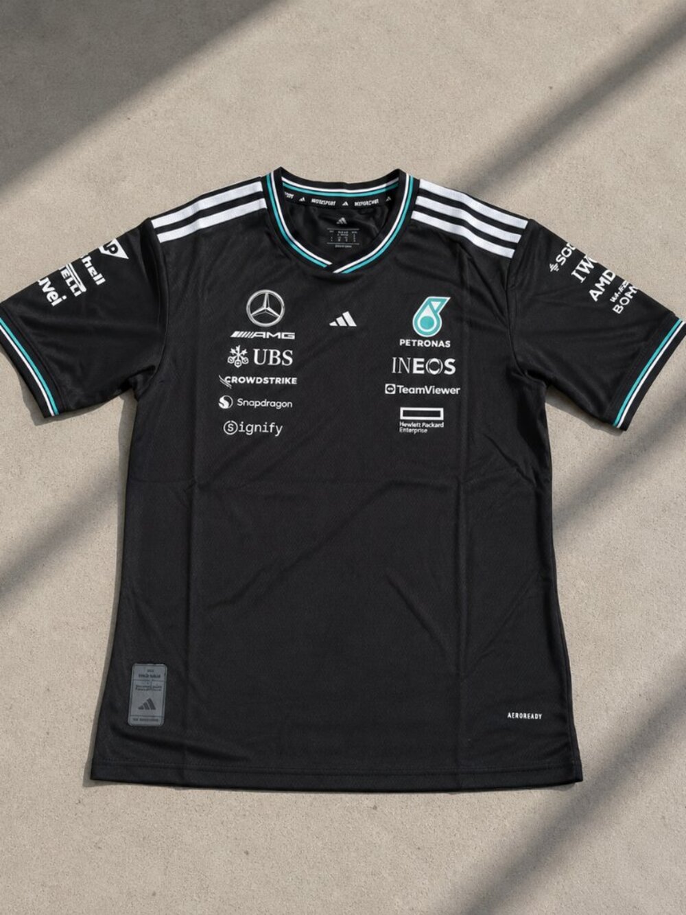 MERCEDES - AMG PETRONAS FORMULA ONE TEAM DRIVER JERSEY Black